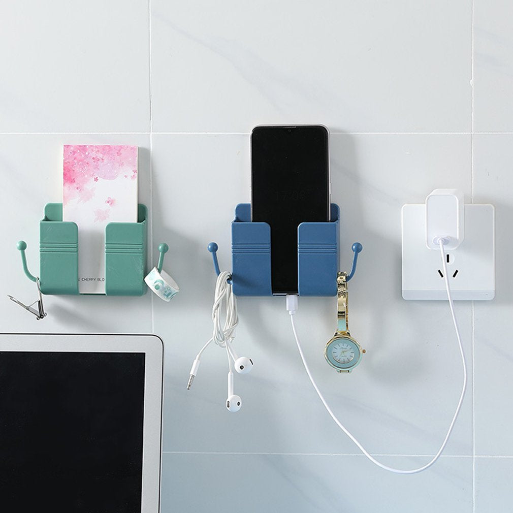 Multifunction Punch Free Wall Mounted Mobile Holder.