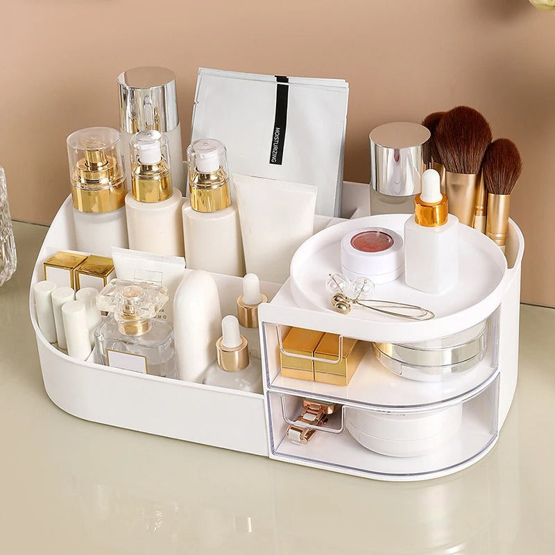 Cosmetic Organizer With Clear Drawer
